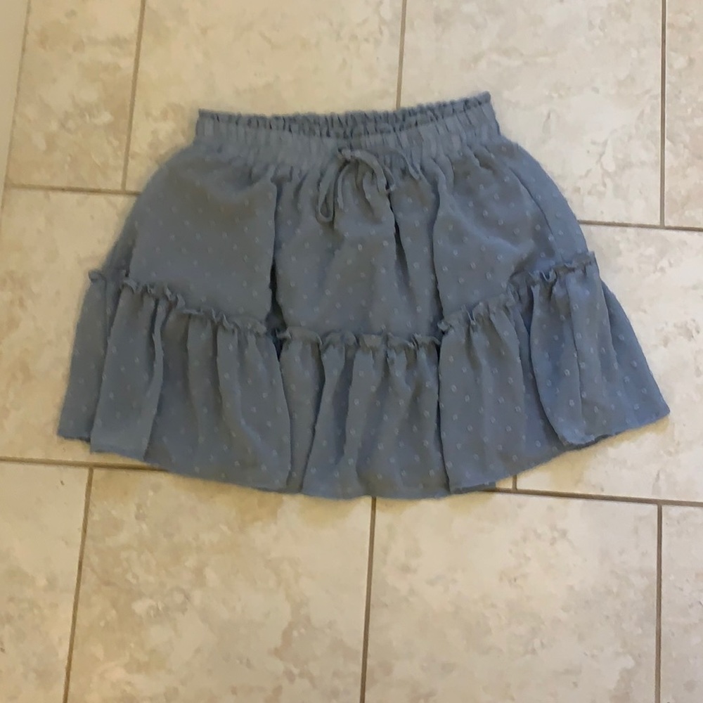 Blue mini skirt